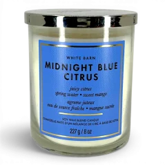 Świeca zapachowa 1-knotowa premium MIDNIGHT BLUE CITRUS 227 g