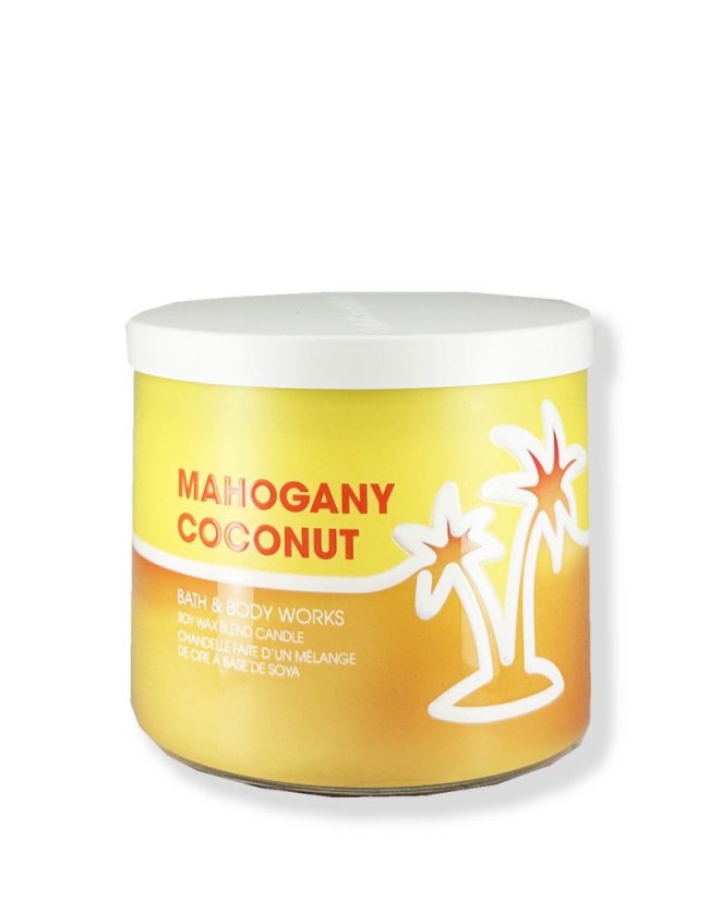 3-wick Candle MAHOGANY COCONUT 411 g