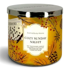 3-knotová vonná svíčka COZY SUNDAY NIGHT 411 g