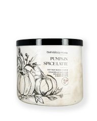 3-knotová vonná svíčka PUMPKIN SPICE LATTE 411 g
