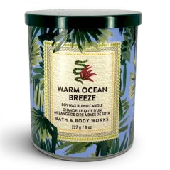 Świeca zapachowa 1-knotowa premium WARM OCEAN BREEZE 227 g