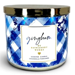 3-knotová vonná svíčka GINGHAM 411 g