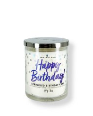 Single Wick Candle SPRINKLED BIRTHDAY CAKE 227 g