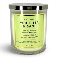 Świeca zapachowa 1-knotowa premium WHITE TEA & SAGE 227 g