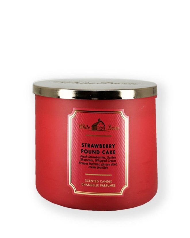 3-wick Candle STRAWBERRY POUND CAKE 411 g