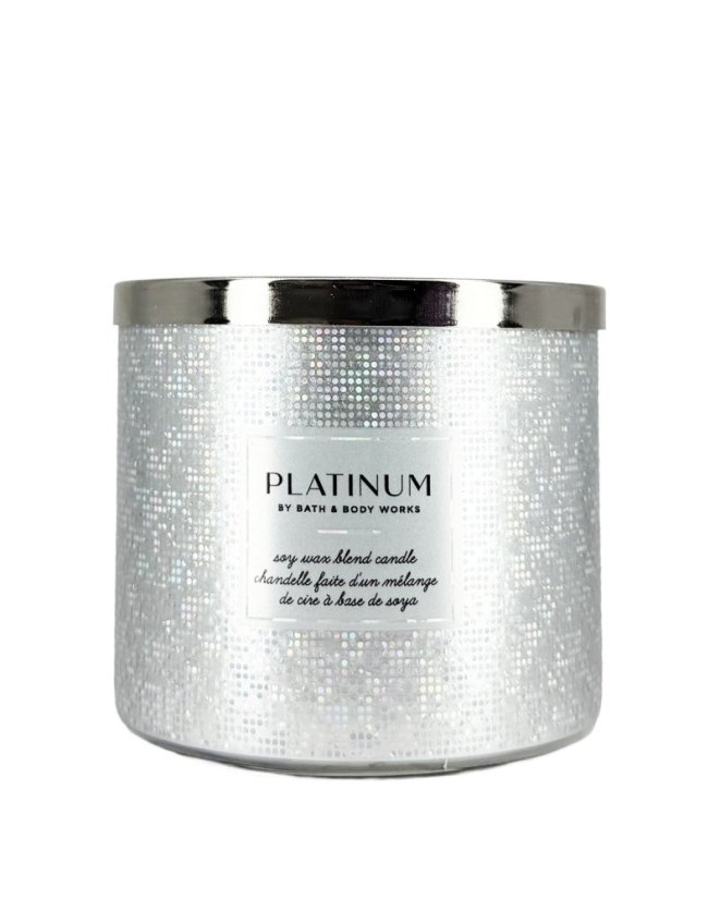 3-knotová vonná svíčka PLATINUM 411 g
