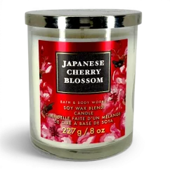 1-knotová vonná svíčka JAPANESE CHERRY BLOSSOM 227 g