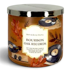 3-wick Candle BOURBON OAK RECORDS 411 g