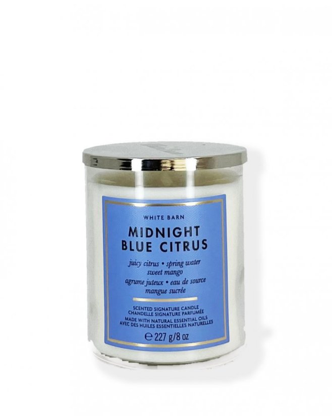 1-knotová vonná svíčka MIDNIGHT BLUE CITRUS 227 g