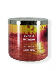 3-knôtová vonná sviečka SUNSET IN MAUI 411 g