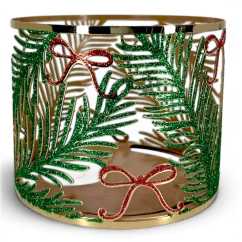 Halter für 3-Docht Kerze WEIHNACHTS-MISTEL