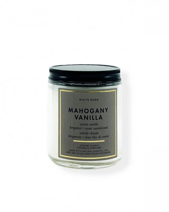 Single Wick Candle MAHOGANY VANILLA 198 g