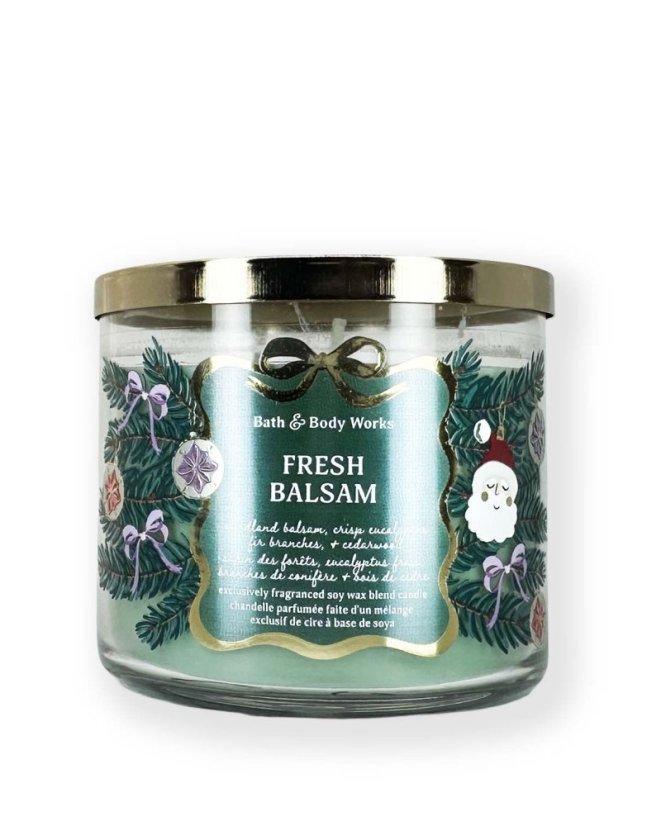 3-wick Candle FRESH BALSAM 411 g