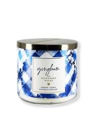 3-wick Candle GINGHAM 411 g