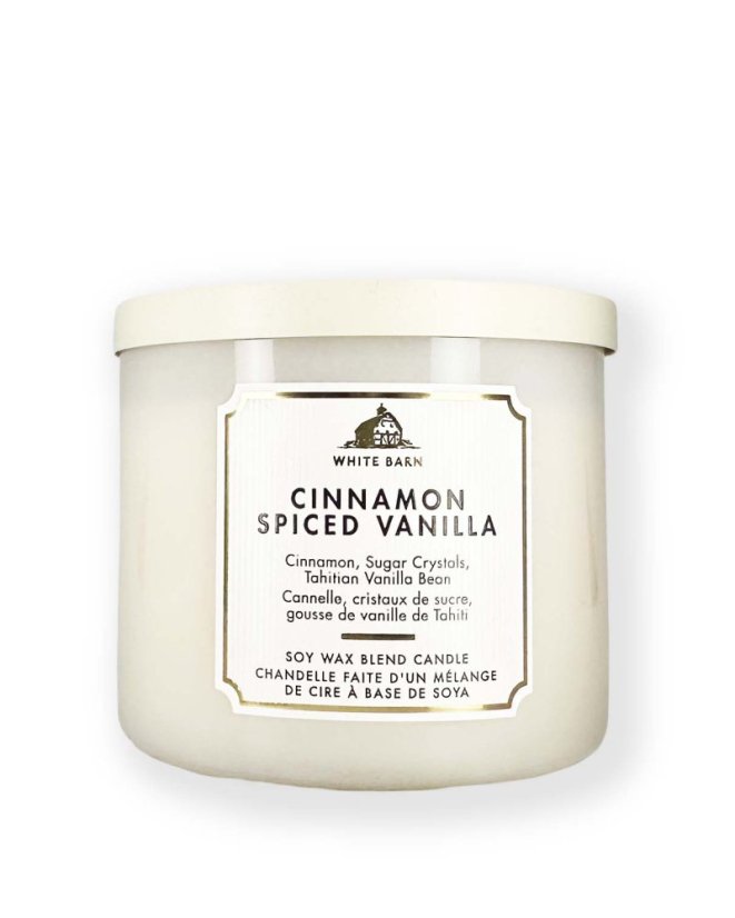 3-kanócos gyertya CINNAMON SPICED VANILLA 411 g