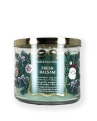 3-knôtová vonná sviečka FRESH BALSAM 411 g