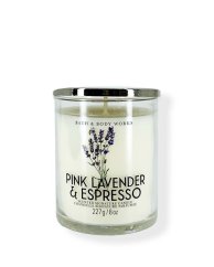 Single Wick Candle PINK LAVENDER & ESPRESSO 227 g