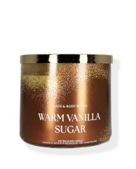 3-knotová vonná svíčka WARM VANILLA SUGAR 411 g