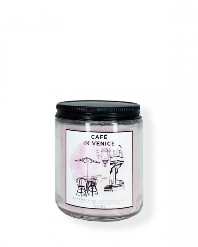 1-knotová vonná svíčka CAFÉ IN VENICE 198 g