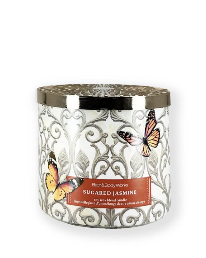 3-knotová vonná svíčka SUGARED JASMINE 411 g