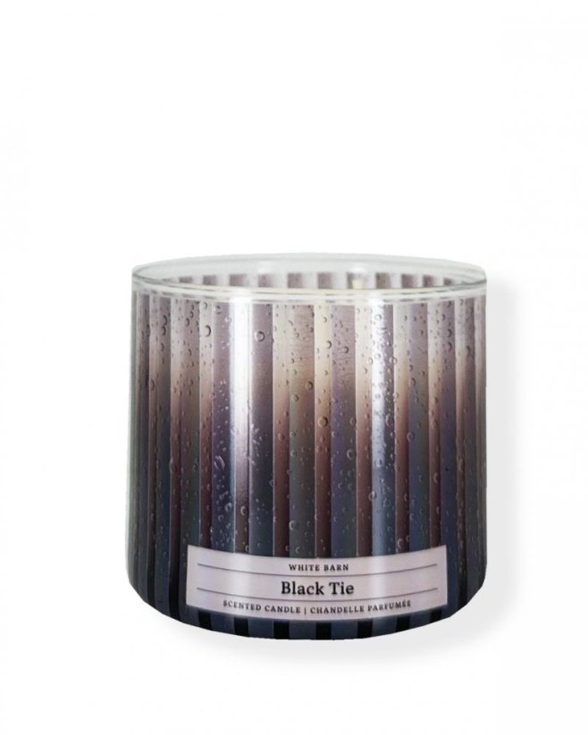 3-knôtová vonná sviečka BLACK TIE 411 g