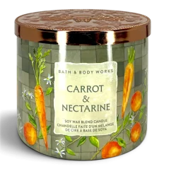 3-knotová vonná svíčka CARROT & NECTARINE 411 g
