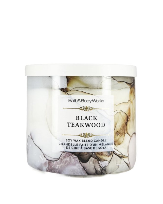 3-wick Candle BLACK TEAKWOOD 411 g