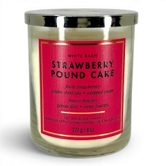 Świeca zapachowa 1-knotowa premium STRAWBERRY POUND CAKE 227 g