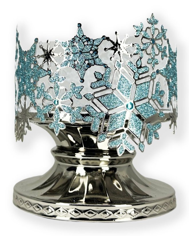 Držák na 3-knotovou svíčku SNĚHOVÁ VLOČKA