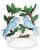 3-wick Candle Holder BIRDS ON A BRANCH