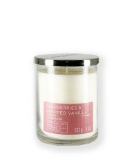 Single Wick Candle RASPBERRIES & WHIPPED VANILLA 227 g
