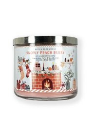 3-Docht Duftkerze SNOWY PEACH BERRY 411 g