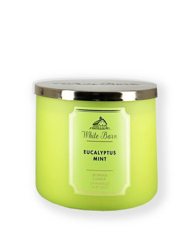 3-knôtová vonná sviečka EUCALYPTUS MINT 411 g