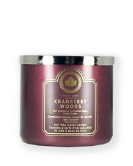 3-knotová vonná svíčka CRANBERRY WOODS 411 g