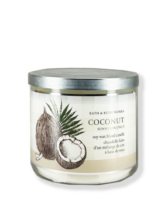 3-Docht Duftkerze COCONUT 411 g