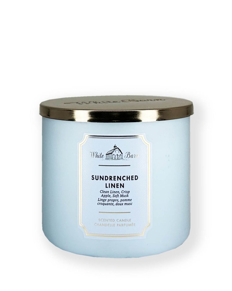3-wick Candle SUN-DRENCHED LINEN 411 g