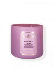 3-wick Candle ROSE WATER & IVY 411 g