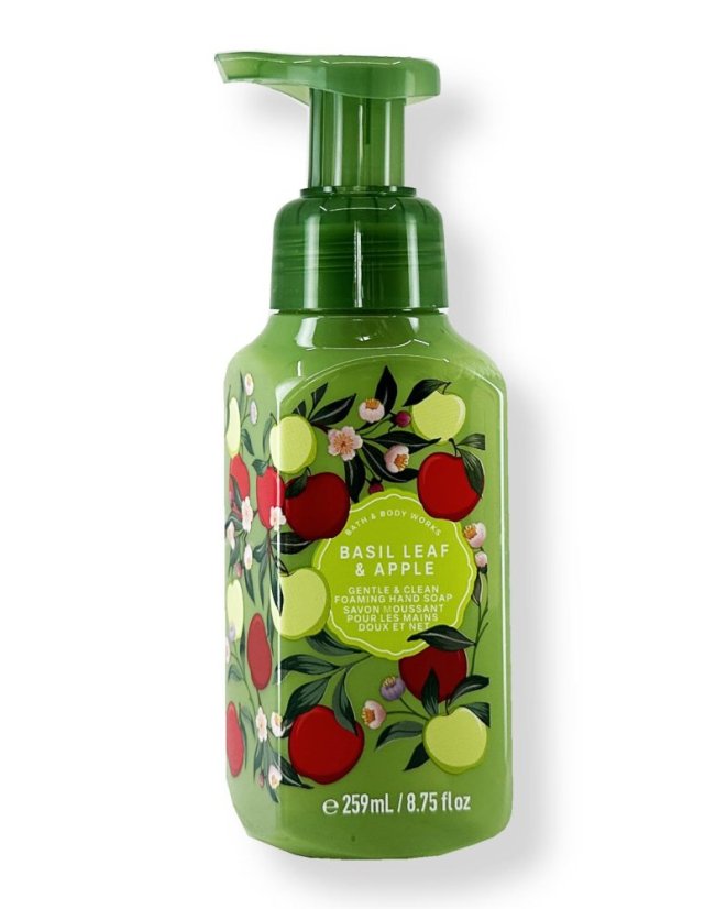 Pěnové mýdlo na ruce BASIL LEAF & APPLE 259 ml