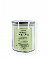 1-knotová vonná svíčka WHITE TEA & SAGE 227 g
