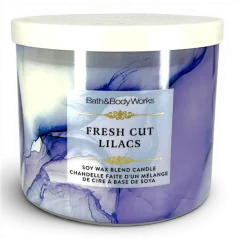 3-knotová vonná svíčka FRESH CUT LILACS 411 g