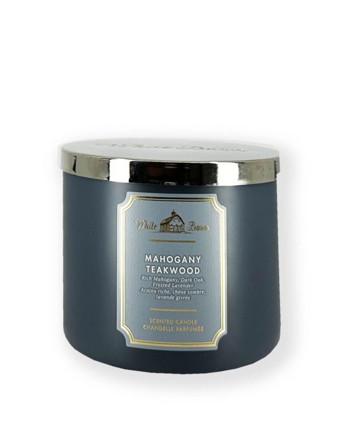 3-knôtová vonná sviečka MAHOGANY TEAKWOOD 411 g