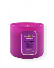 3-knotová vonná svíčka BLACK CHERRY MERLOT 411 g