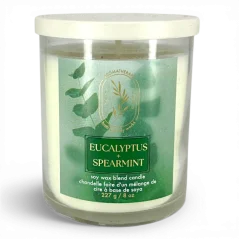 Świeca zapachowa 1-knotowa premium EUCALYPTUS SPEARMINT 227 g