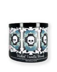 3-knotová vonná svíčka WICKED VANILLA WOODS 411 g