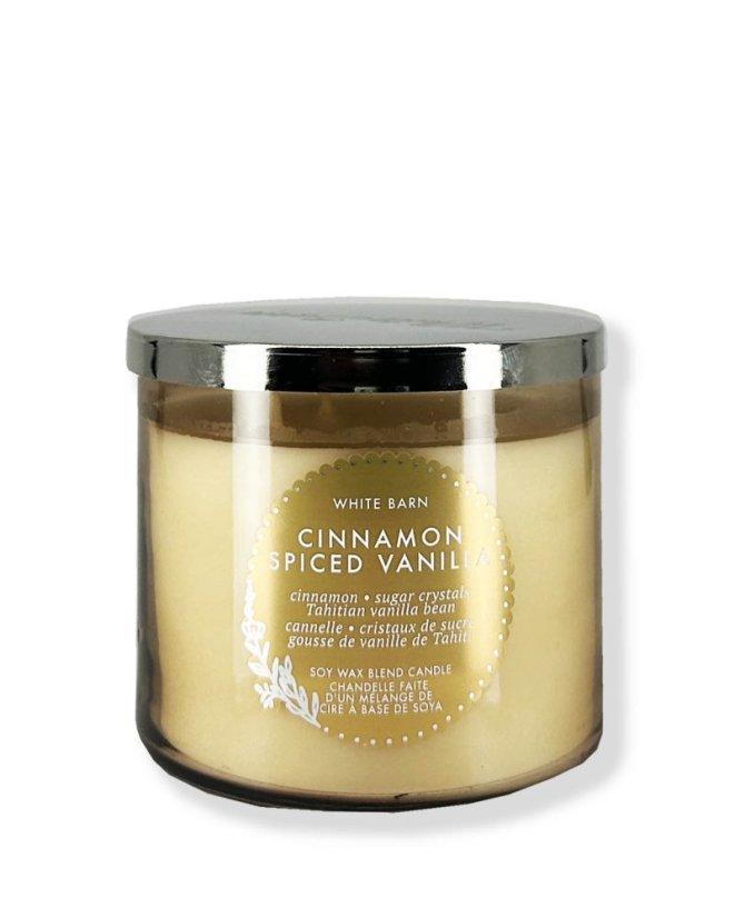 3-knôtová vonná sviečka CINNAMON SPICED VANILLA 411 g